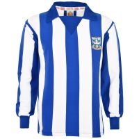 Sheffield Wednesday 1970s Kids Stripe Retro Football Shirt