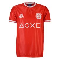 Playstation Tee Red Shadow Stripe Polyester