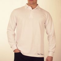Men’s Retro Workout Clothes | Tracksuits, Sweatshirts TOFFS Classic Retro White Long Sleeve Rugby Style Shirt £45.00 AT vintagedancer.com