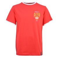 Image of T-shirt męski Manchester Reds 1958 12th - czerwony/biały Ringer