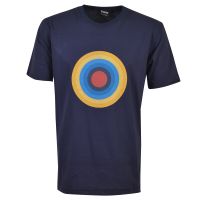 Navy Roundal print t-shirt
