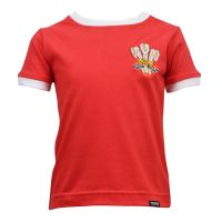 Image of Czerwono-biała koszulka dziecięca Wales Ringer