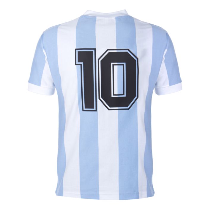 Argentina World Cup No 10 Retro Football Shirt TOFFS